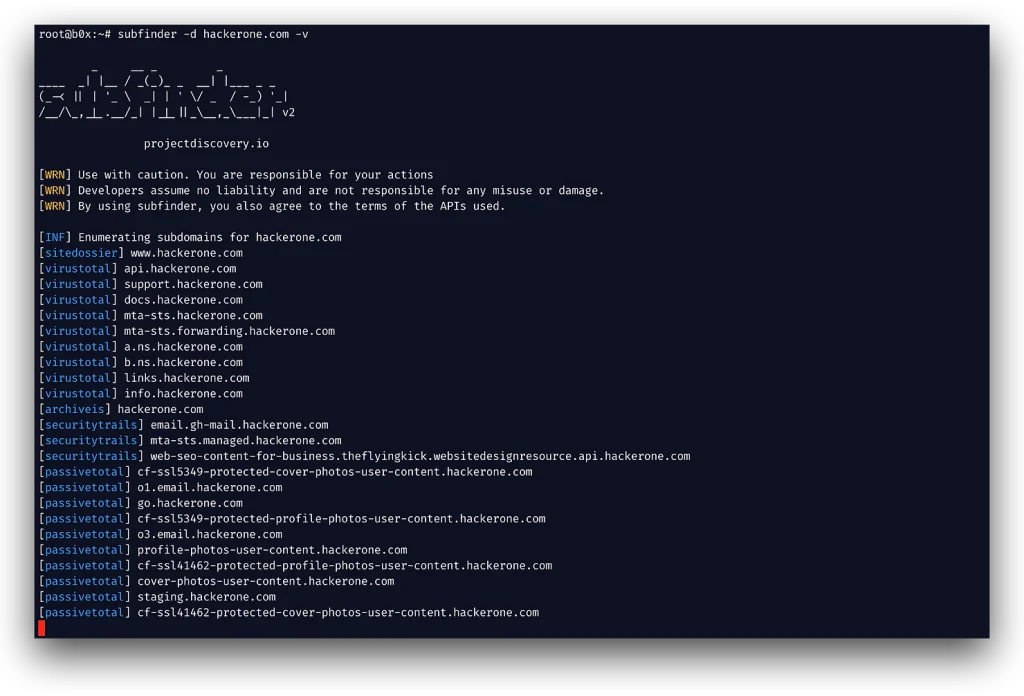subfinder preview